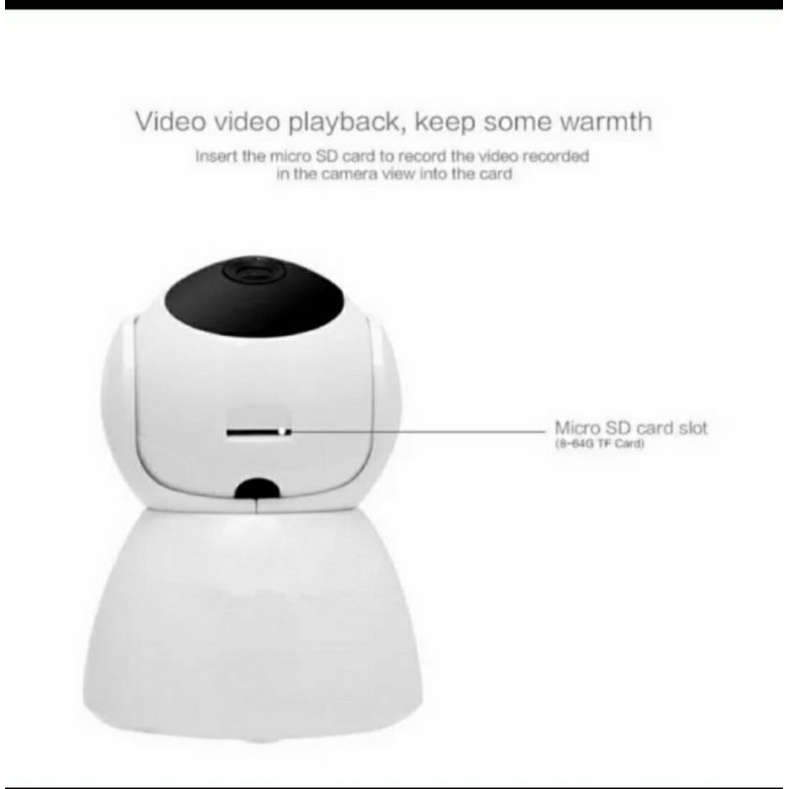Jual IPCam 2 Lens Snowman CCTV V380 IP Camera mini HD 1080P wireless ...