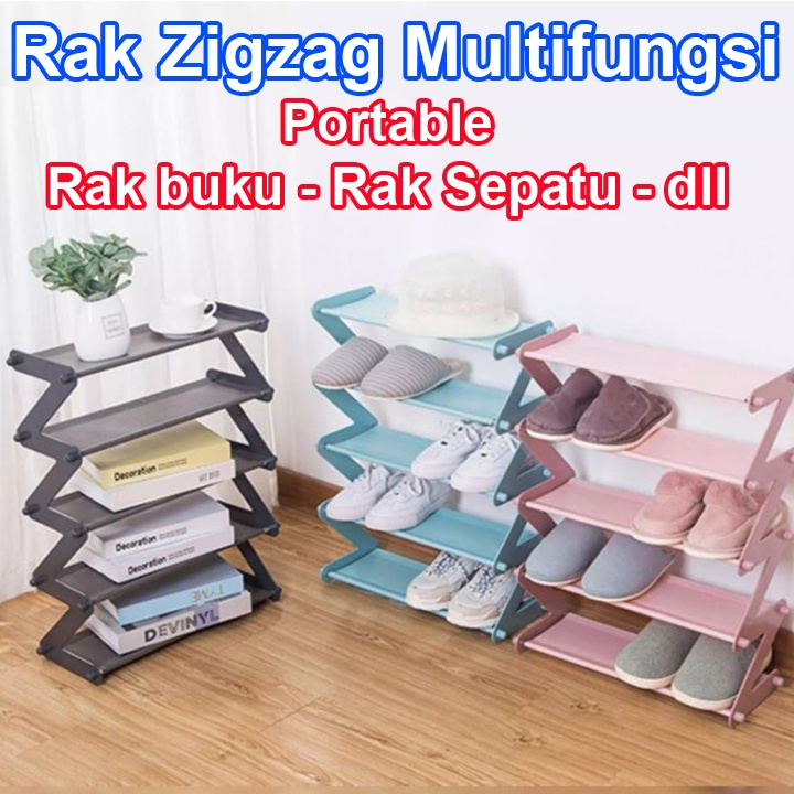 Jual Rak Sepatu 4 Susun Shoe Rack Sandal Holder Mudah Bongkar Pasang ...
