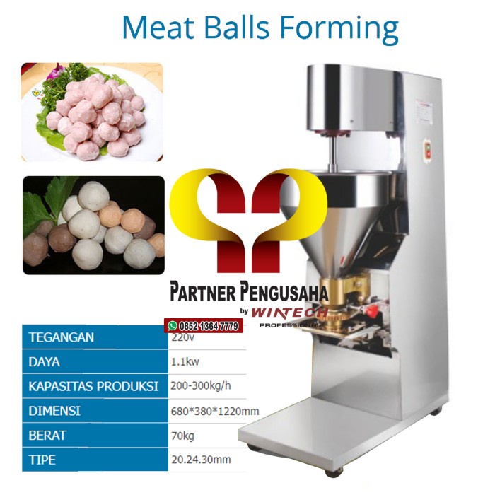 Jual Wth Sj 280 Mesin Pencetak Cetak Bakso Pentol Meat Ball Forming