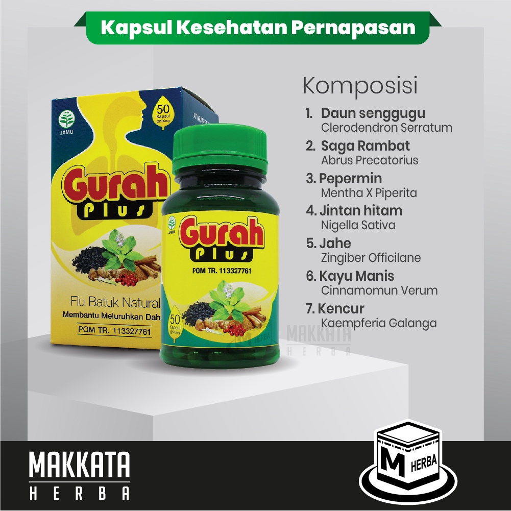 Jual Obat Gurah Suara Kapsul Gurah Plus Herbal Kesehatan Suara Dan Pernapasan 100 Original 9851