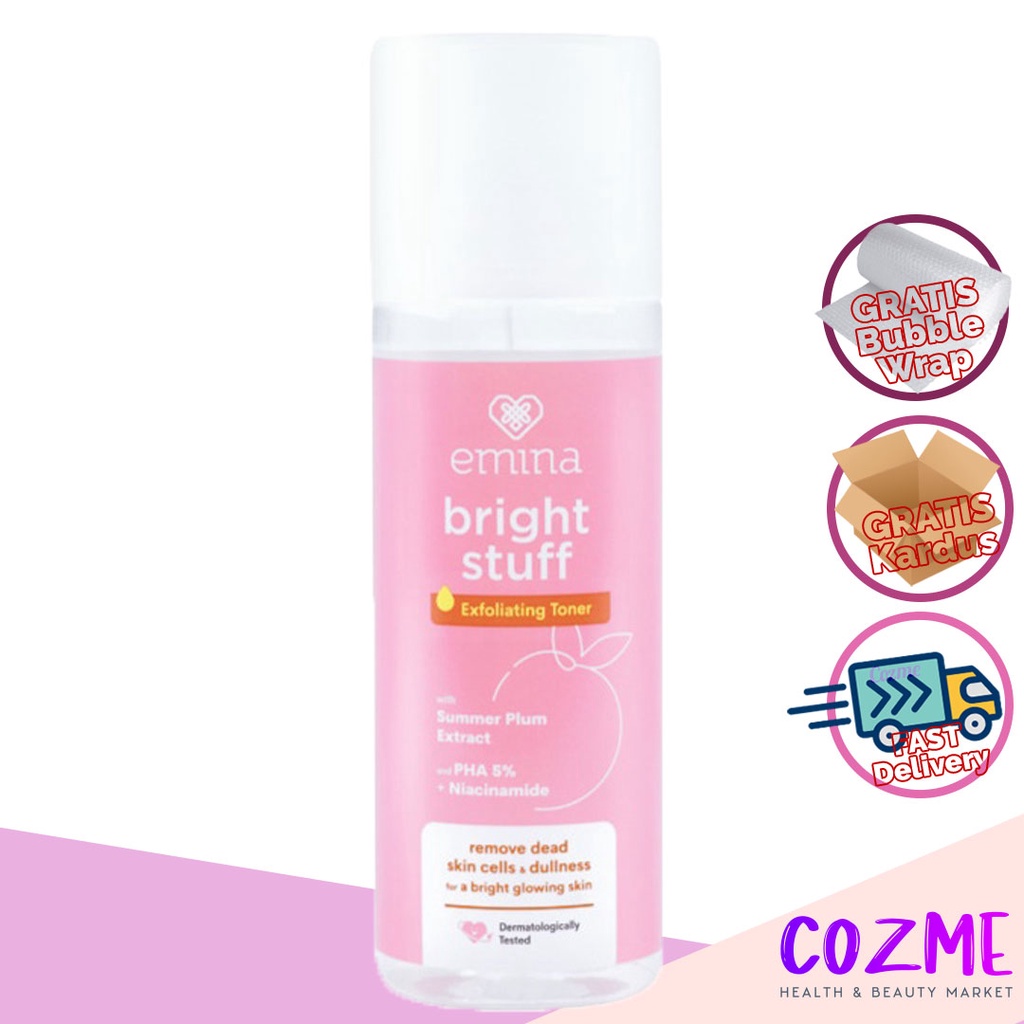 Jual EMINA Bright Stuff Exfoliating Toner 100mL Shopee Indonesia