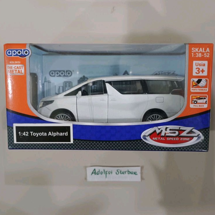Jual apolo msz metal speed zone die-cast metal 1:38-46 1:42 toyota ...