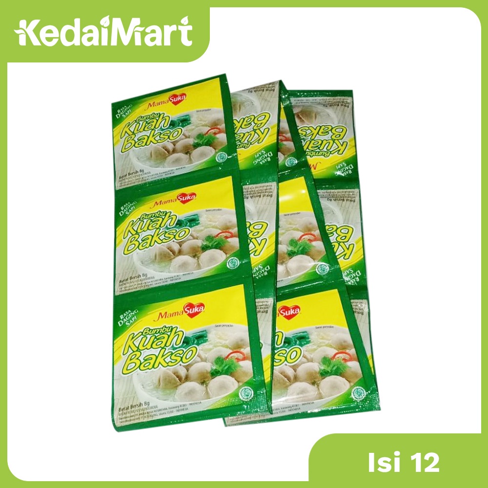 Jual Mamasuka Bumbu Kuah Bakso Renceng Isi 12 X 8 Gram Shopee Indonesia