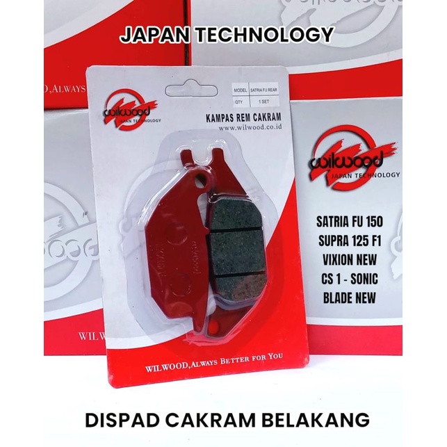 Jual Dispad Disped Kampas Rem Cakram Belakang Wilwood Satria Fu Supra Fi Vixion