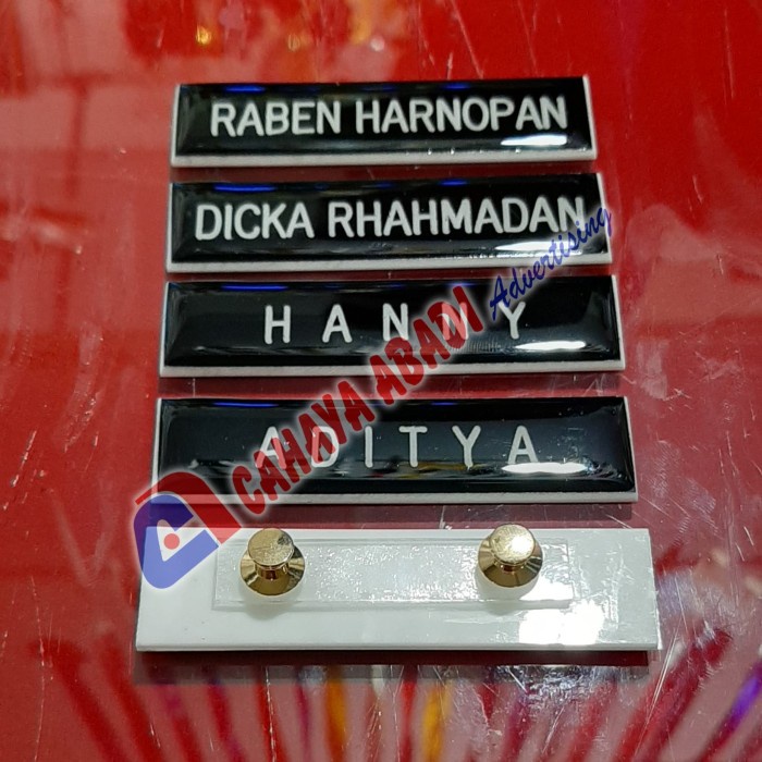 Jual Nametag Nama Dada Atau Name Tag Atau Papan Nama Paku Jambu Bangkok