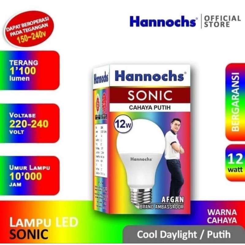 Jual HANNOCHS SONIC LED 12 WATT / BOHLAMP LAMPU LED 12 WATT | Shopee ...