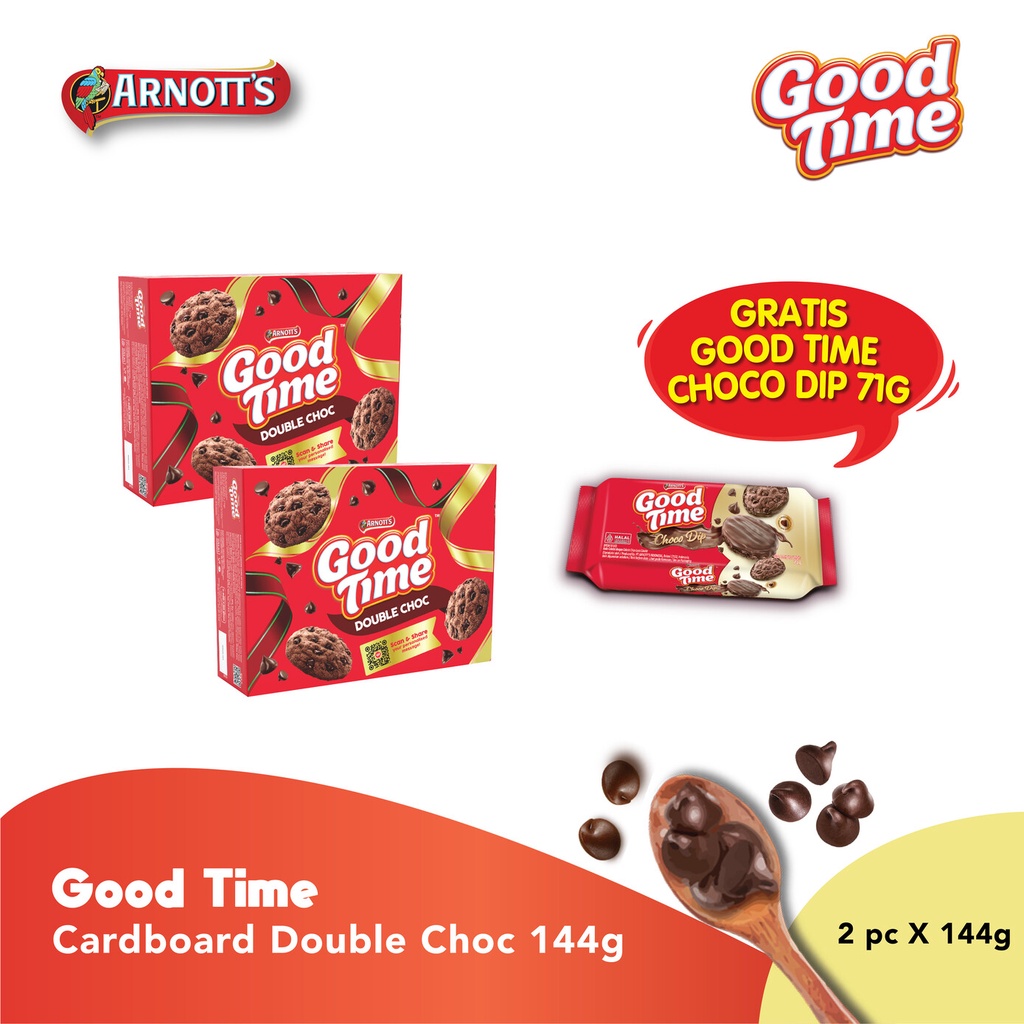 Jual Festive Bundle Good Time Cardboard Double Choc X Gr Free Good TIme Chocodip G