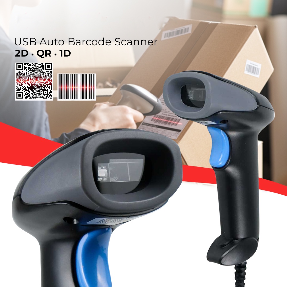 Jual Taffware USB Auto Barcode Scanner 2D QR 1D - M930 - Black | Shopee ...