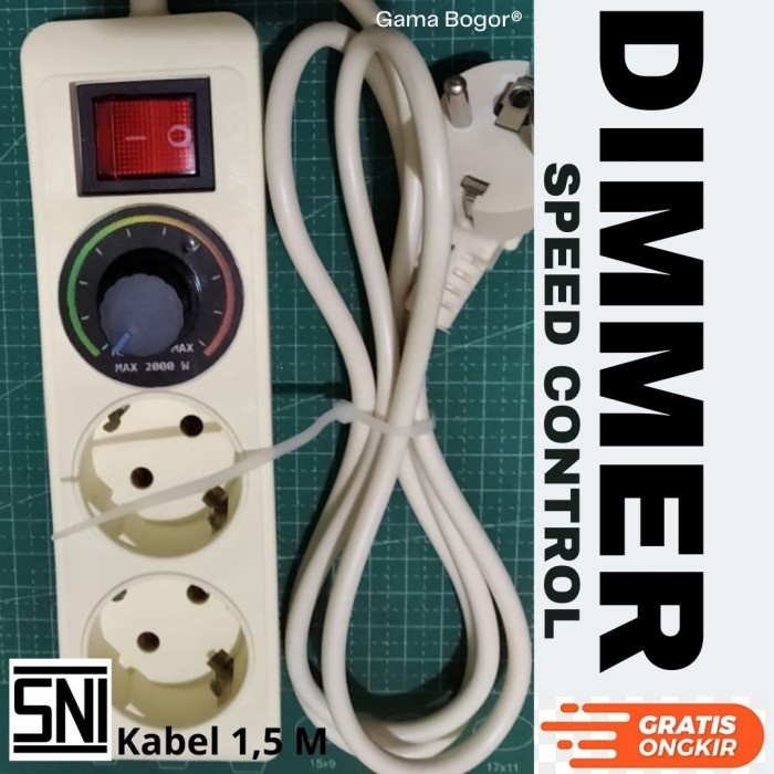 Jual Dimer 2000 - Dimmer Pengatur Kecepatan Rpm Gerinda - Kabel 1,5 ...