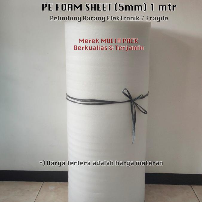 Jual PE Foam Sheet 5mm Lebar 1.25mtr (Meteran) | Shopee Indonesia