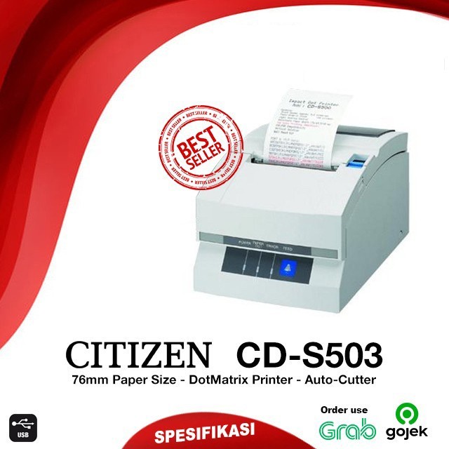 Jual Printer Kasir Dot Matrix Citizen Cd S503 Setara Epson 220 Autocutter Shopee Indonesia 4440