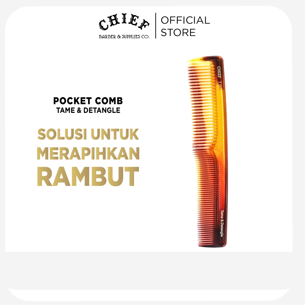 Jual Chief Carbon Comb Sisir Rambut Pria Shopee Indonesia 