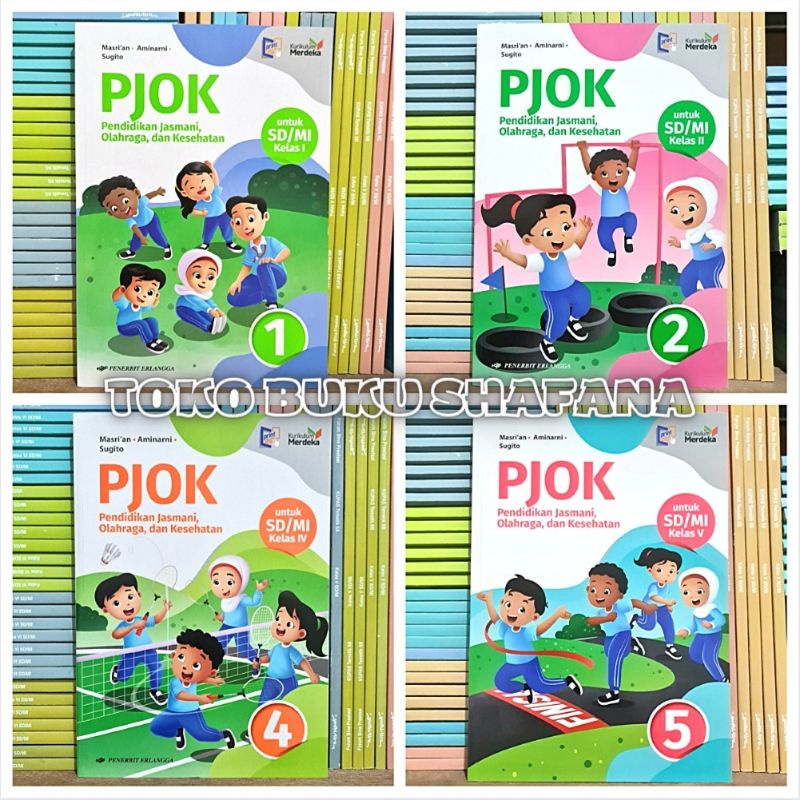 Jual BUKU PJOK KELAS 1 2 4 5 SD/MI ERLANGGA KURIKULUM MERDEKA TERBARU ...