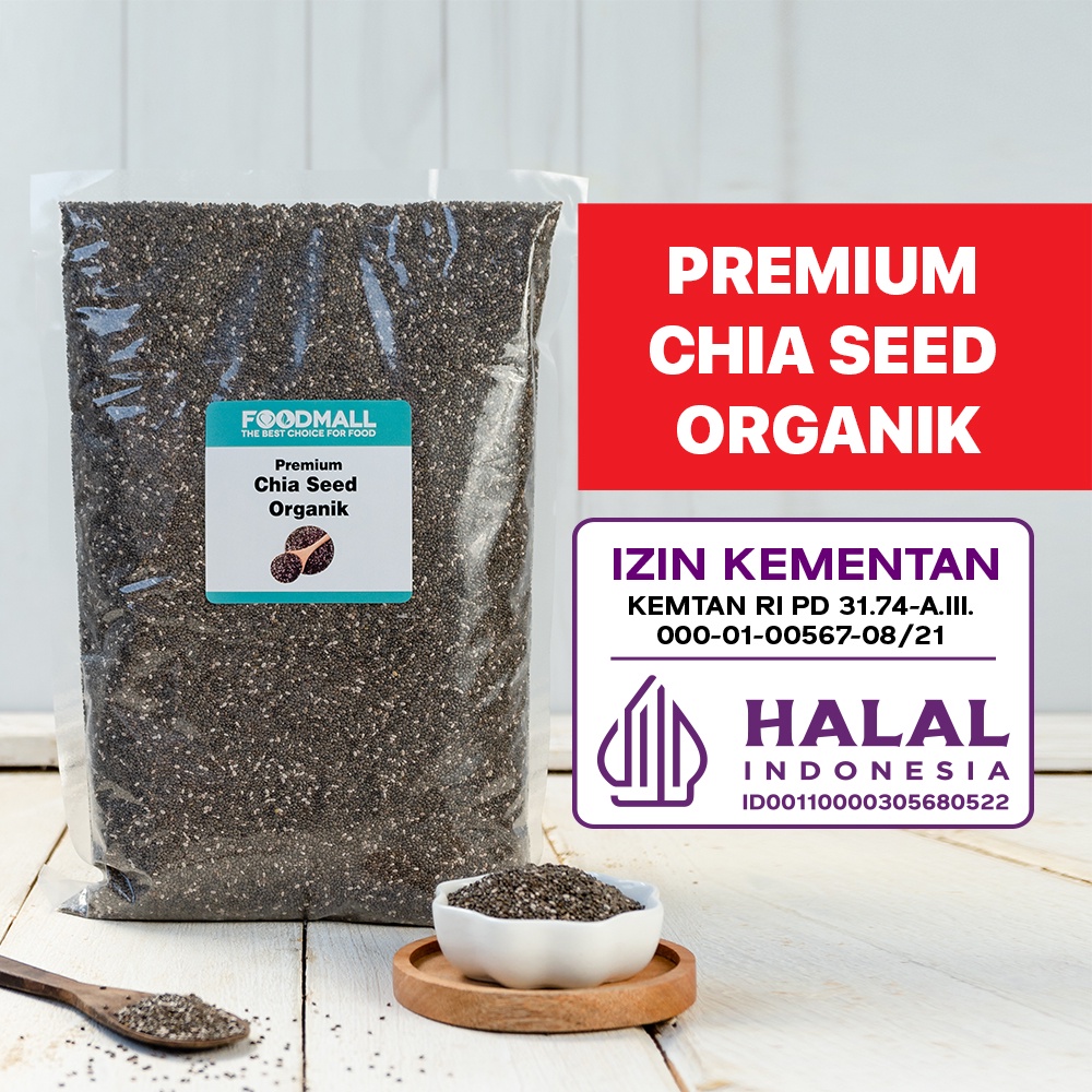 Jual Chia Seed Mexico Organic 1 kg PREMIUM | Shopee Indonesia