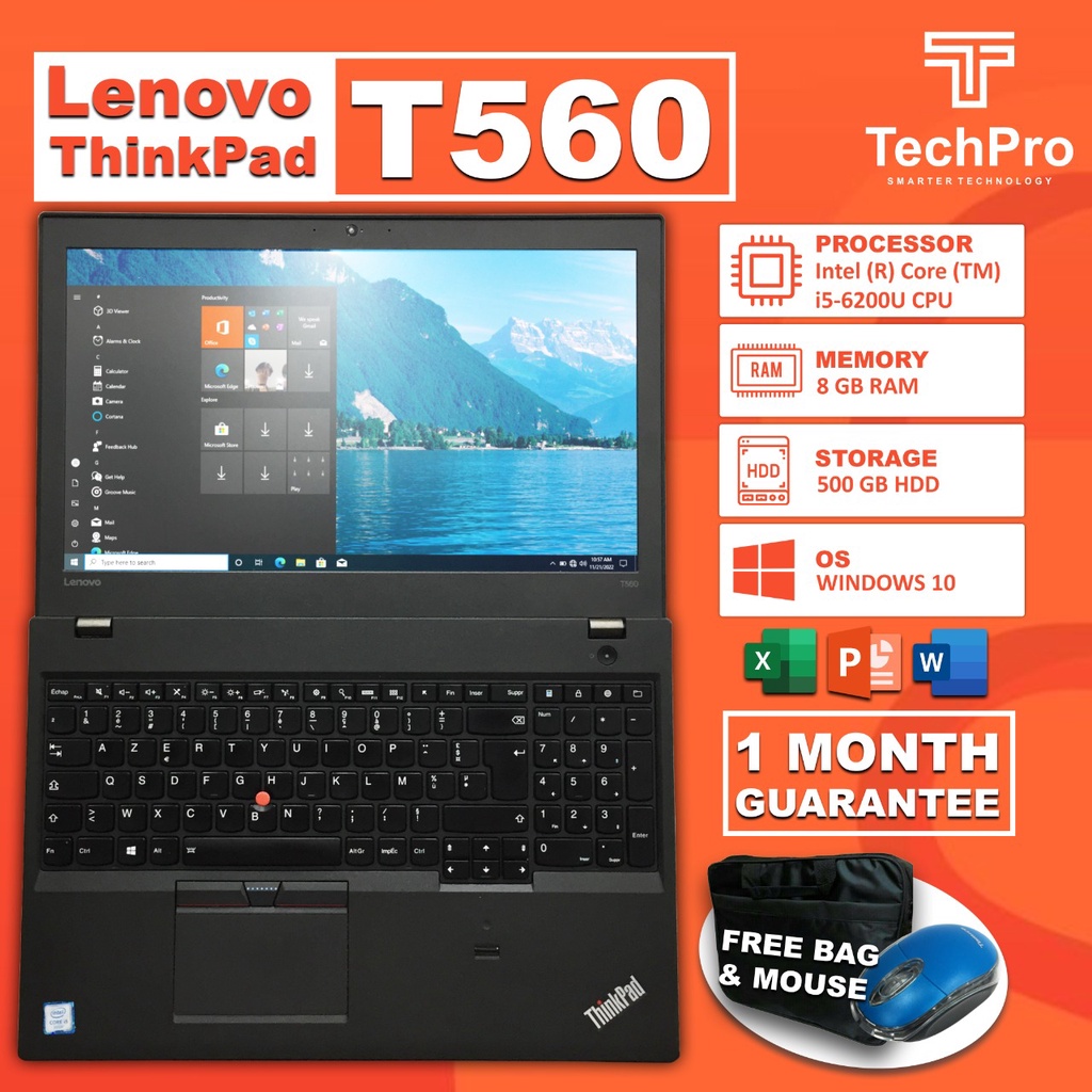 Jual Laptop Lenovo Thinkpad T560 Intel Core I5 I7 6th Gen 8gb Ram 256gb Ssd Mulus Berkualitas