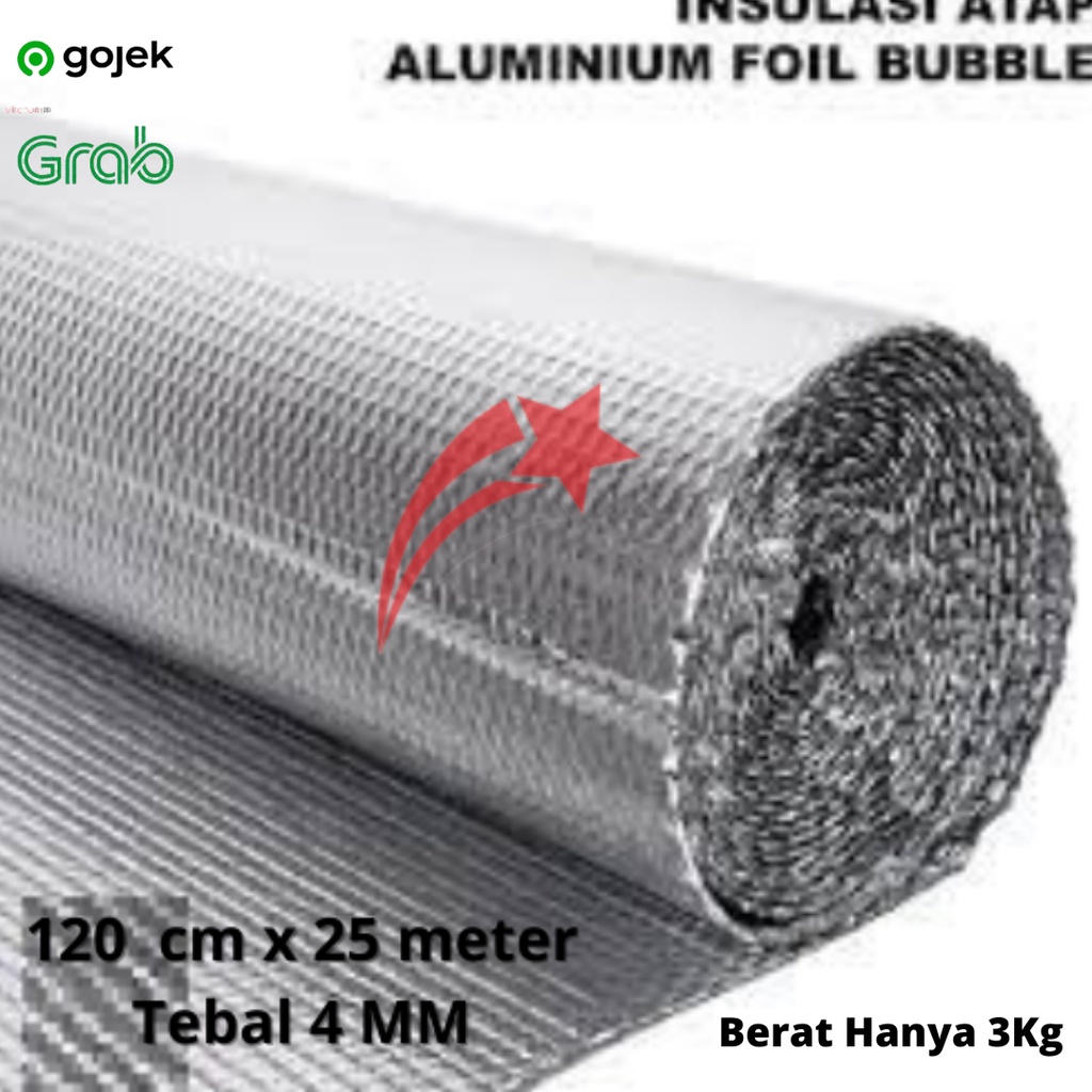 Bubble Aluminium Foil Bubble Alumunium Allumunium Peredam Panas Peredam Suara Atap Rumah Genteng [1 ROLL] Tebal 4MM Starindoplast