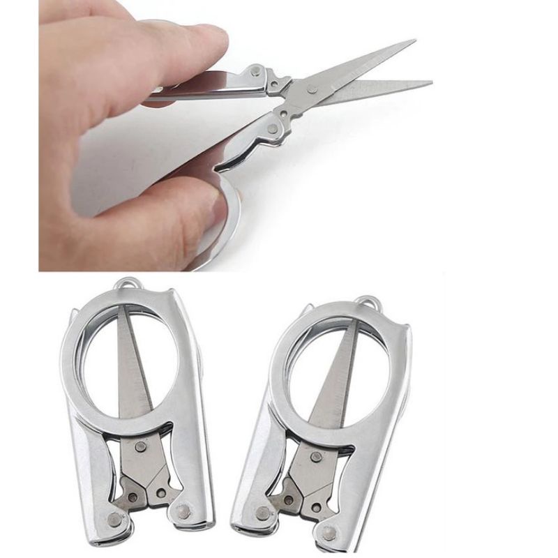 Jual Gunting Lipat - Gunting mini lipat stainless steel | Shopee Indonesia