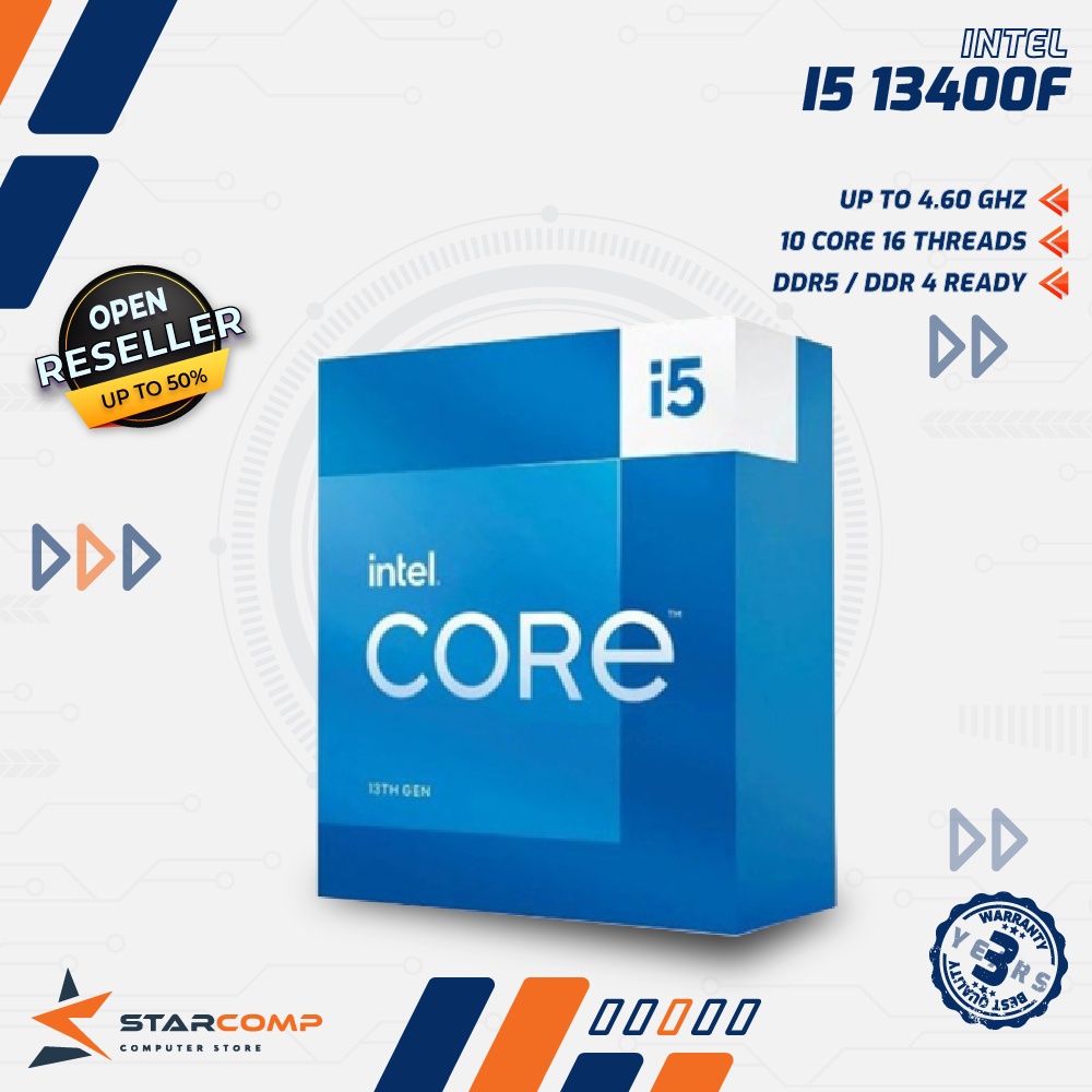 Jual Intel Core i5 13400F Box LGA1700 Processor 13400 F up to 4.60GHz ...