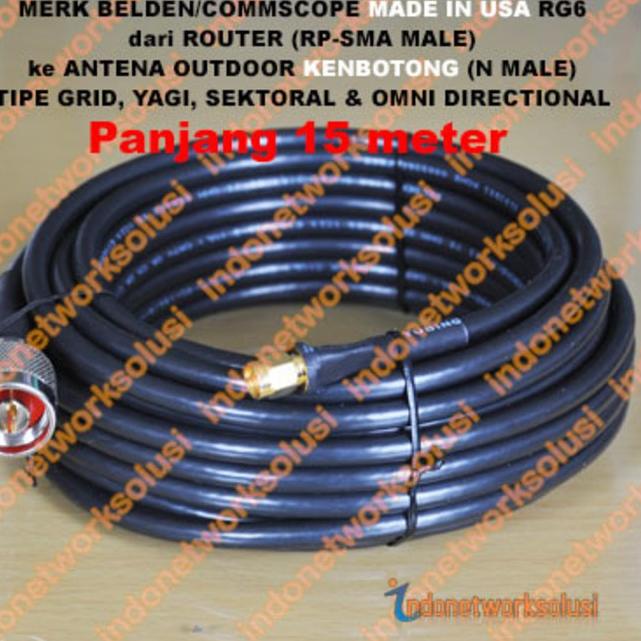 Jual Rekomendasi KENBOTONG CABLE KABEL COAX EXTENSION ke outdoor ANTENA ...