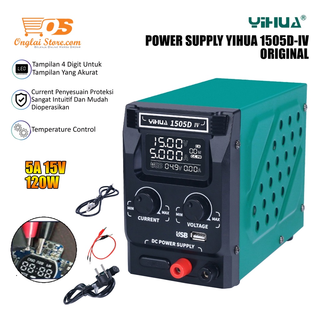 Jual Power Supply Digital Hp Yihua D Iv Usb Fast Charge V A Original Shopee Indonesia