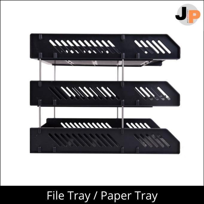 Jual File Tray Rak Penyimpan Dokumen Tingkat Plastik Rak Kertas Susun Shopee Indonesia