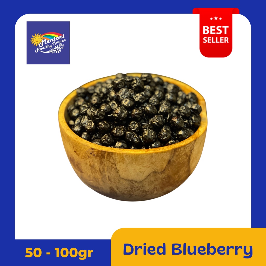 Jual Dried Blueberry 100gr 50gr \ Blueberry Kering 100gr 50gr