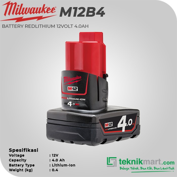 Milwaukee m12b4 hotsell
