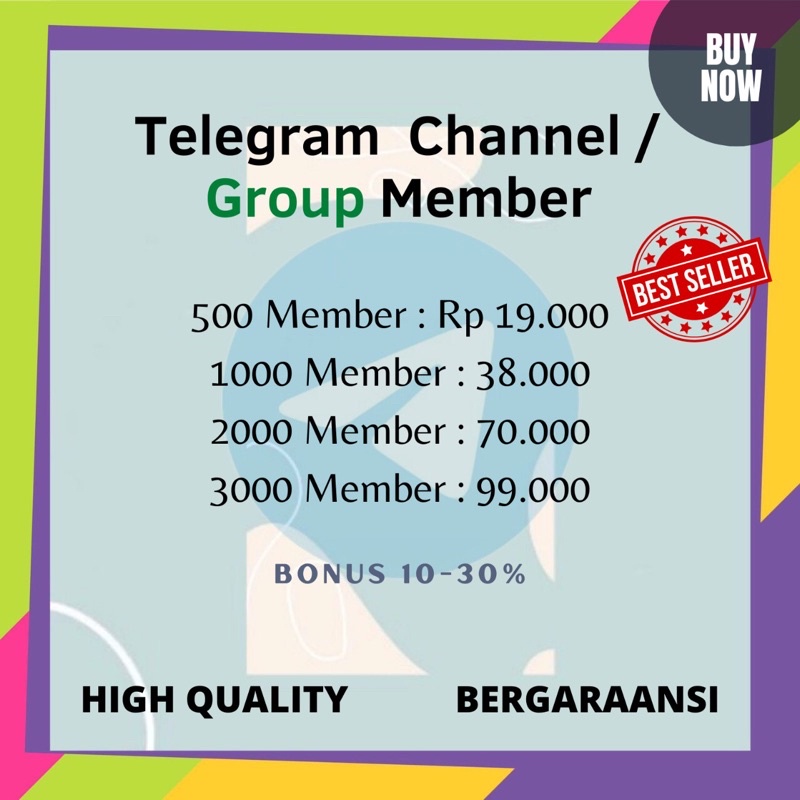 Jual Telegram Channel/Group Member Real Aktif Non Drop - Termurah ...