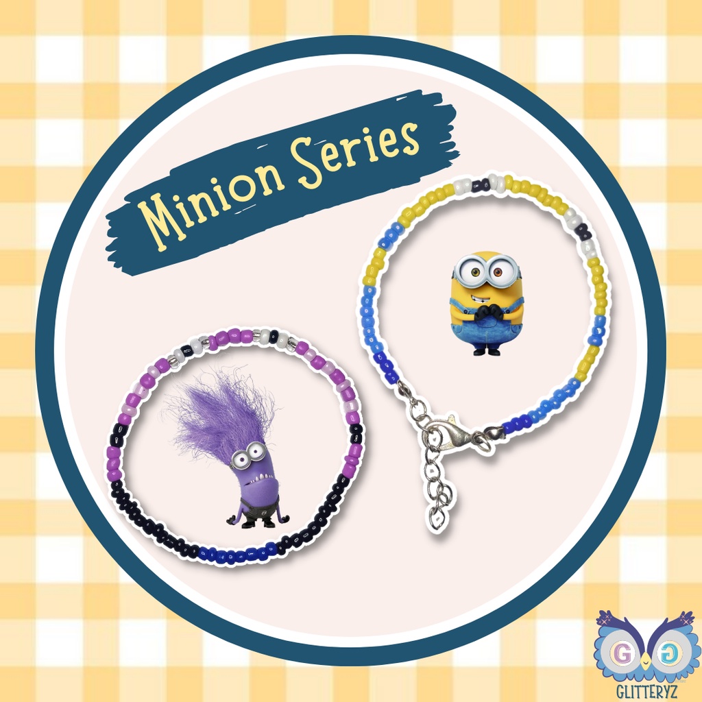 Jual Minions Bracelet Beads Bracelet Minion Gelang Manik Minion