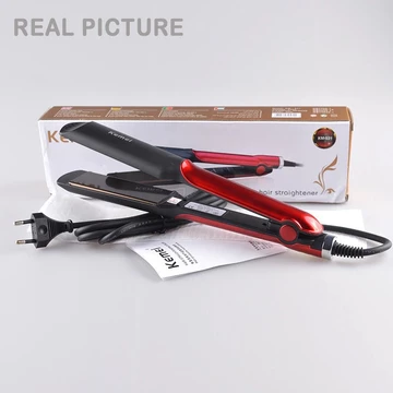 KEMEI Catok Pelurus Rambut BONUS Hairdryer Catok 2 Fungsi Lurus Dan Keriting Curly Zillo