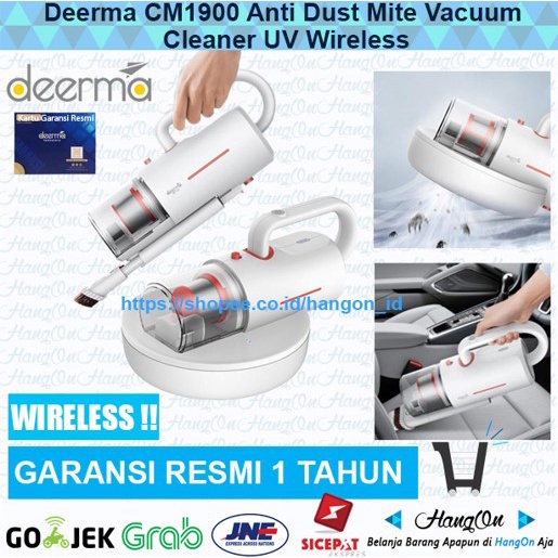 Jual Deerma CM1900 Anti Dust Mite Tungau Vacuum Cleaner UV Wireless sedot tungau penyedot debu