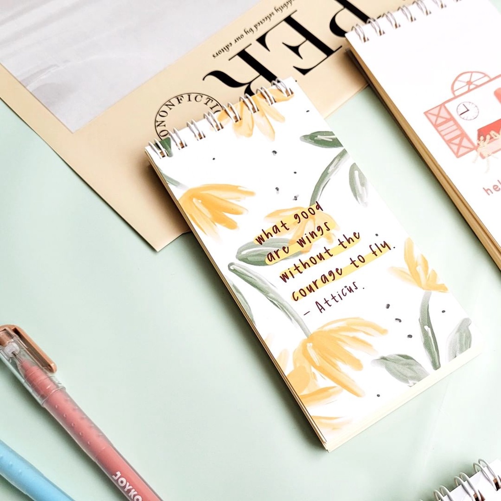 Jual Notebook Mini Aesthetic Flower Series | Notebook Mini | Notebook ...