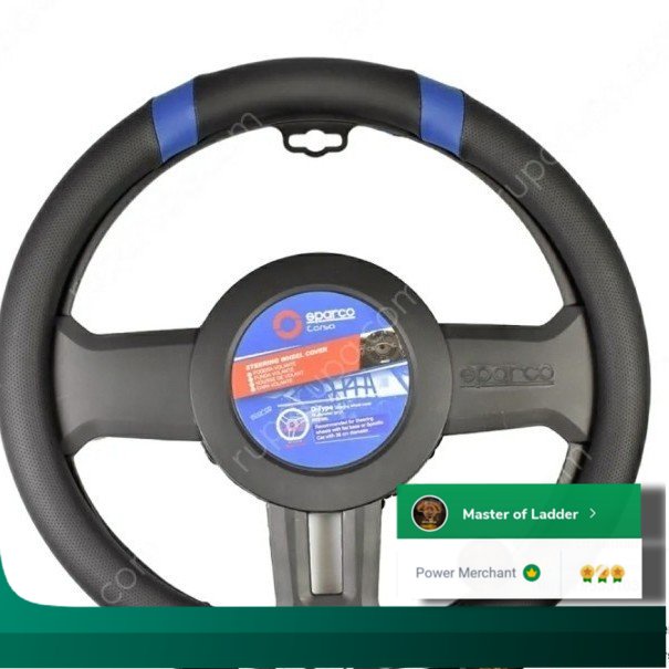 Jual PGO sparco cover setir mobil flat based - biru | Shopee Indonesia