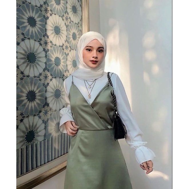 Long dress outlet satin hijab