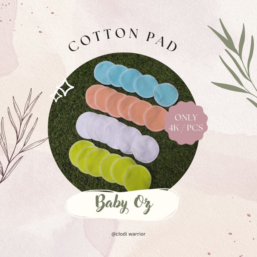 Jual Cotton pads BABY OZ (isi 4 pcs) Kain pengganti kapas cotton ball ramah lingkungan Shopee