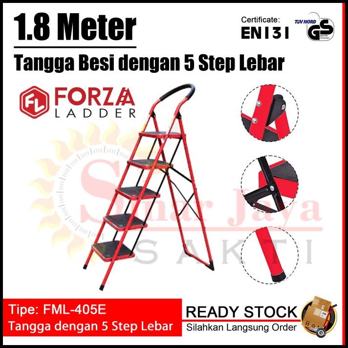 Jual Tangga Lipat Meter Tangga Besi Dengan Step Lebar Tangga Step Shopee Indonesia