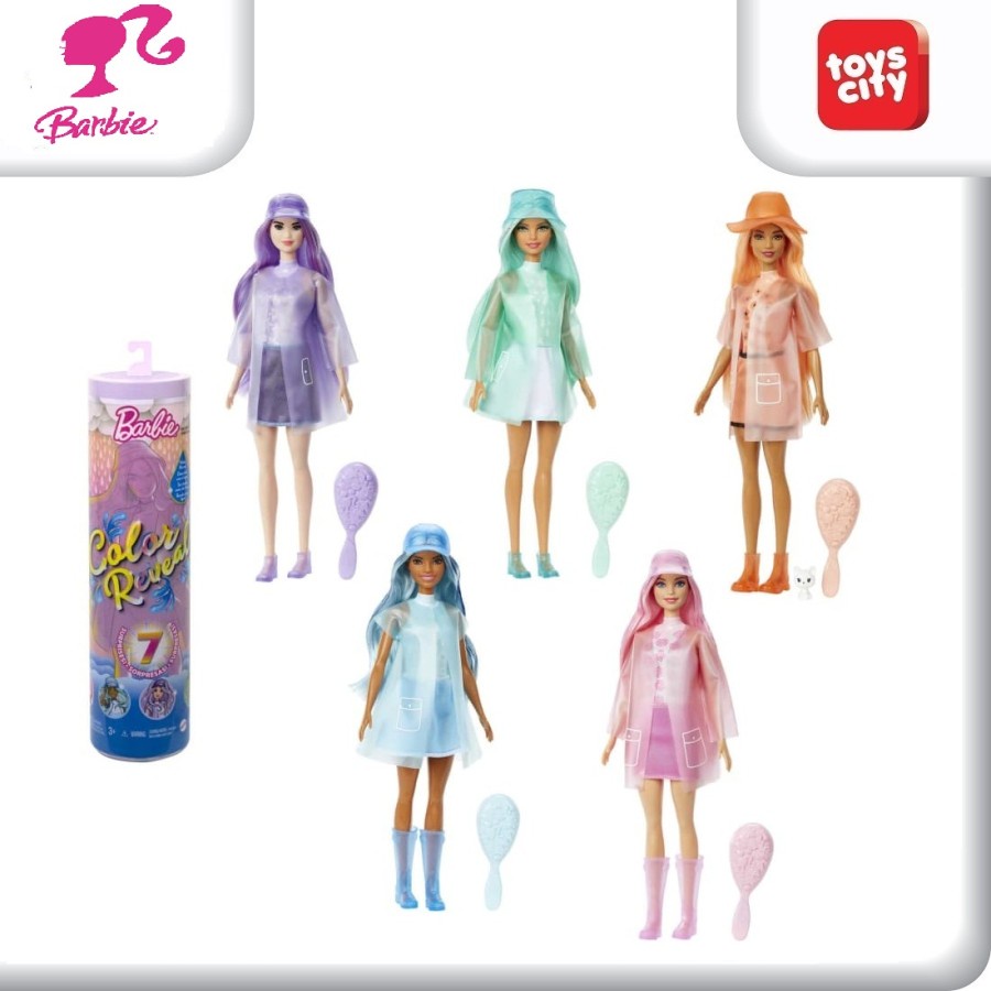 Jual Barbie Color Reveal Doll,Sunshine And Sprinkles Series With 7 ...