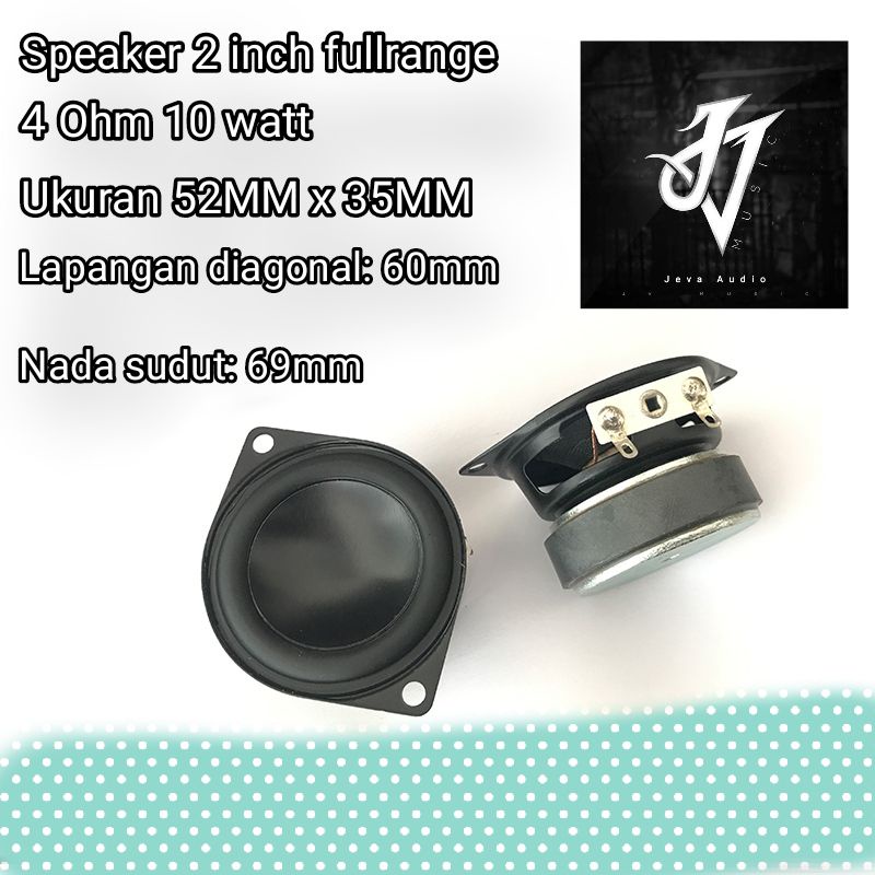 Jual MINUS Speaker 2 inch import 4 ohm 10 watt Harga 1 pcs | Shopee ...
