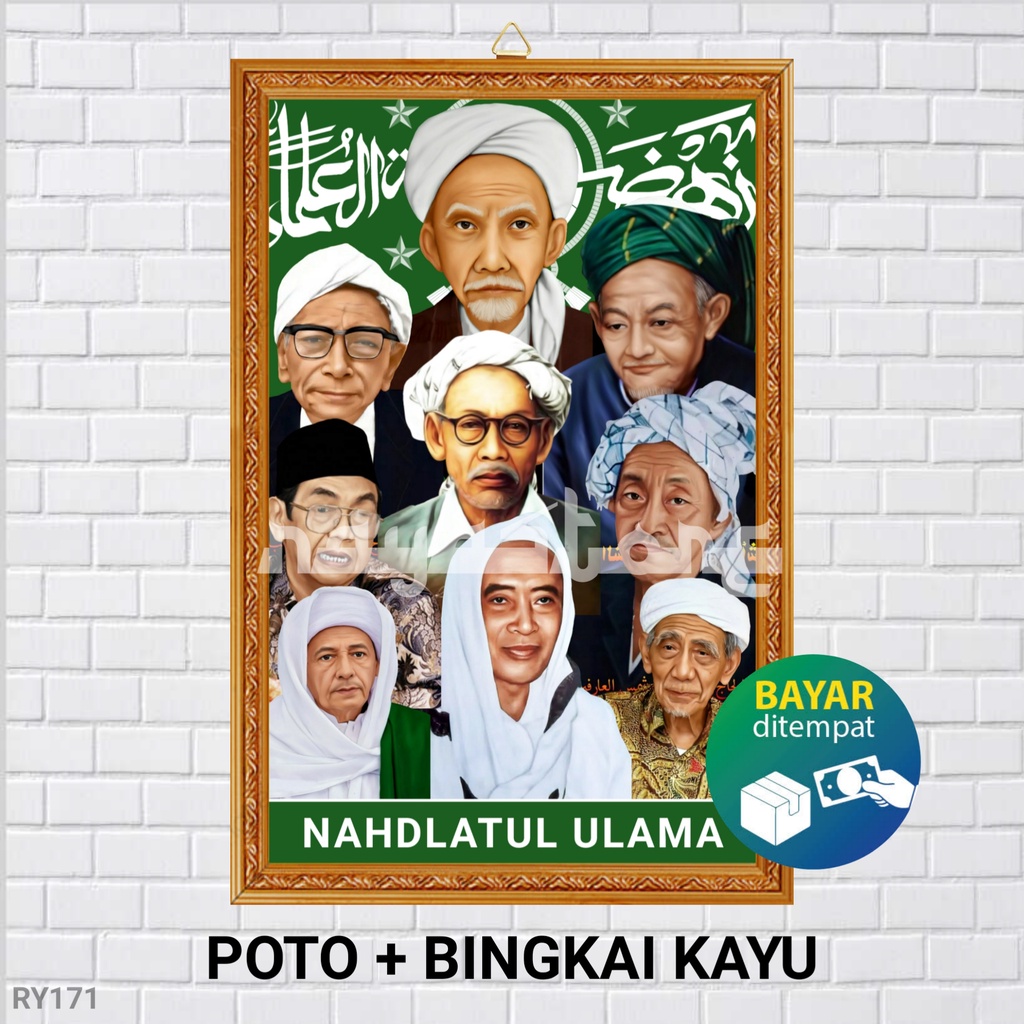 Jual POSTER POTO + BINGKAI KUMPULAN ULAMA NAHDLATUL ULAMA NU / POSTER