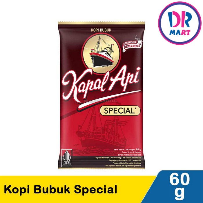 Jual Kopi Kapal Api Sachet Kopi Bubuk Tanpa Gula 60gr Shopee Indonesia