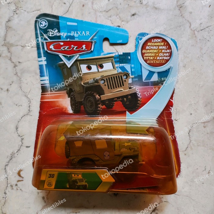 Jual Diecast 1/55 Mattel Disney Cars 3 SARGE Radiator Springs Jeep ...