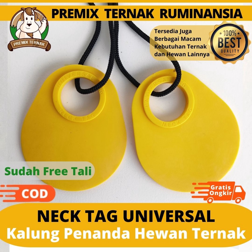 Jual NECK TAG / Kalung Penanda untuk Ternak Kambing Domba Sapi Kuda ...