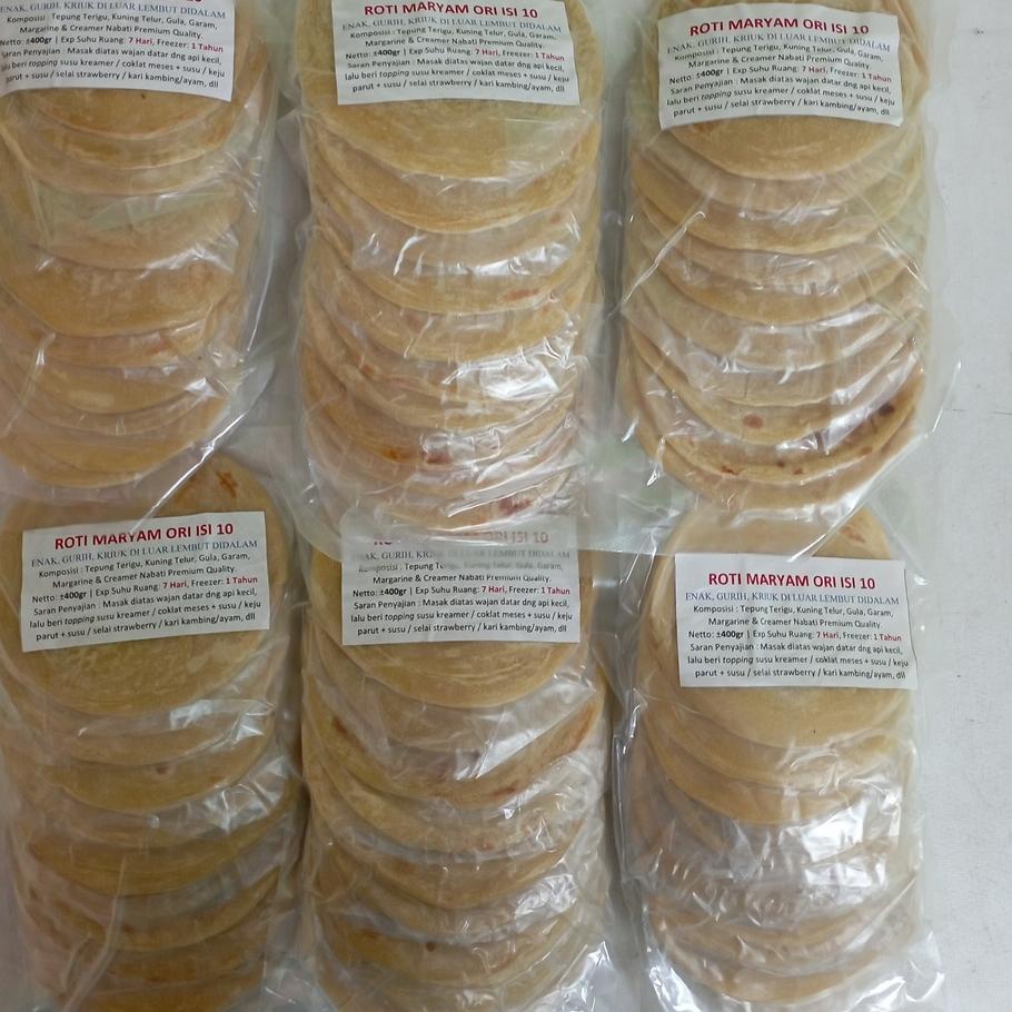 Jual Wwa152 Roti Maryam Original Coklat Keju Isi 10 Pcs Zilky Frozen