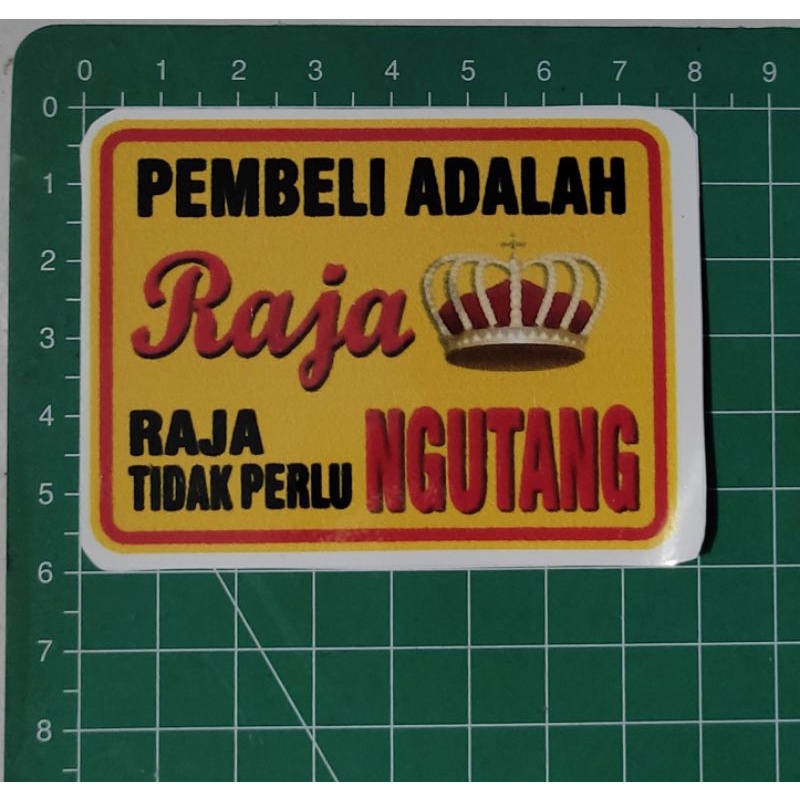 Jual sticker decal plesetan pembeli adalah raja | Shopee Indonesia