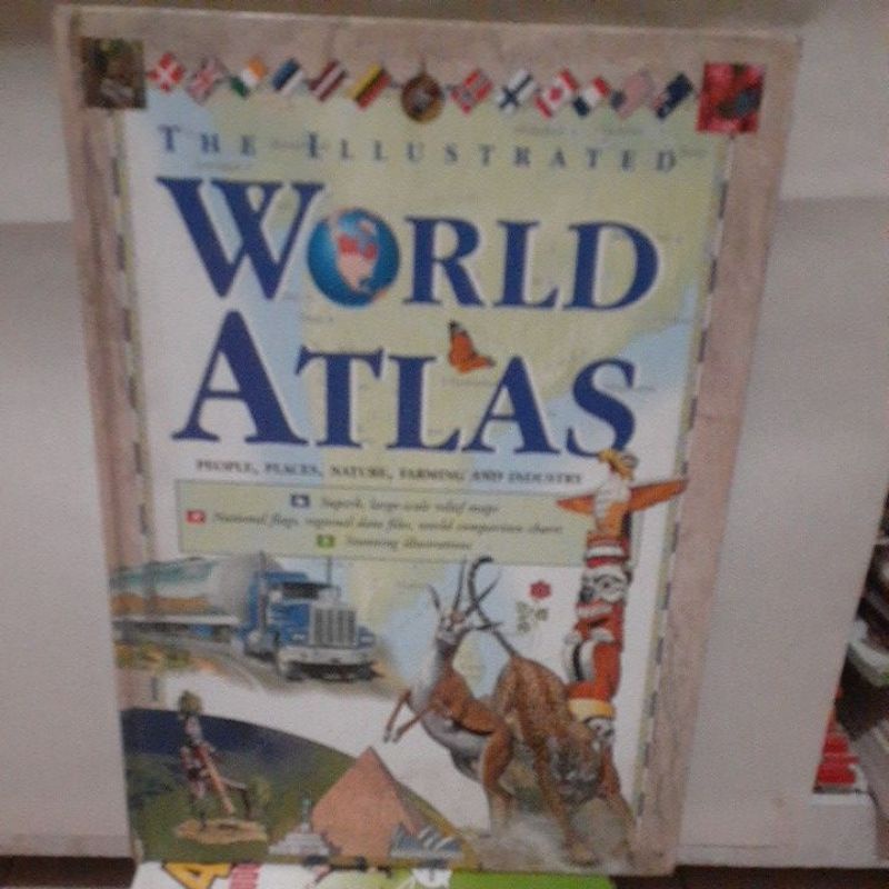 Jual THE ILLUSTRATED WORLD ATLAS PEOPLE ,PLACES ,NATURE FARMING AND ...