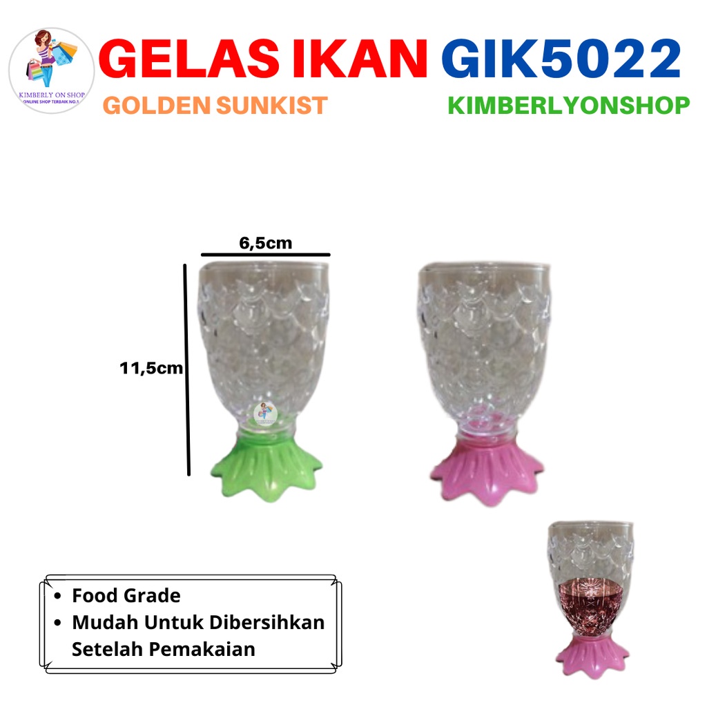 Jual Gelas Ikan Golden Sunkist Gik 5022 Gelas Nanas Gelas Ekor Ikan Shopee Indonesia 2849
