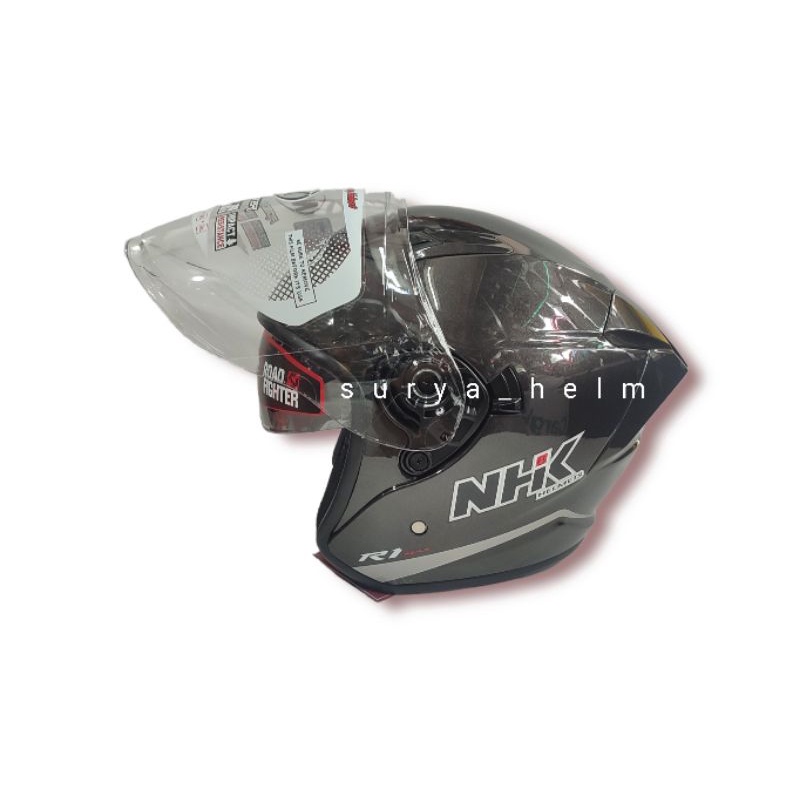 Jual NHK R1 MAX SOLID GUN METALIC | Shopee Indonesia