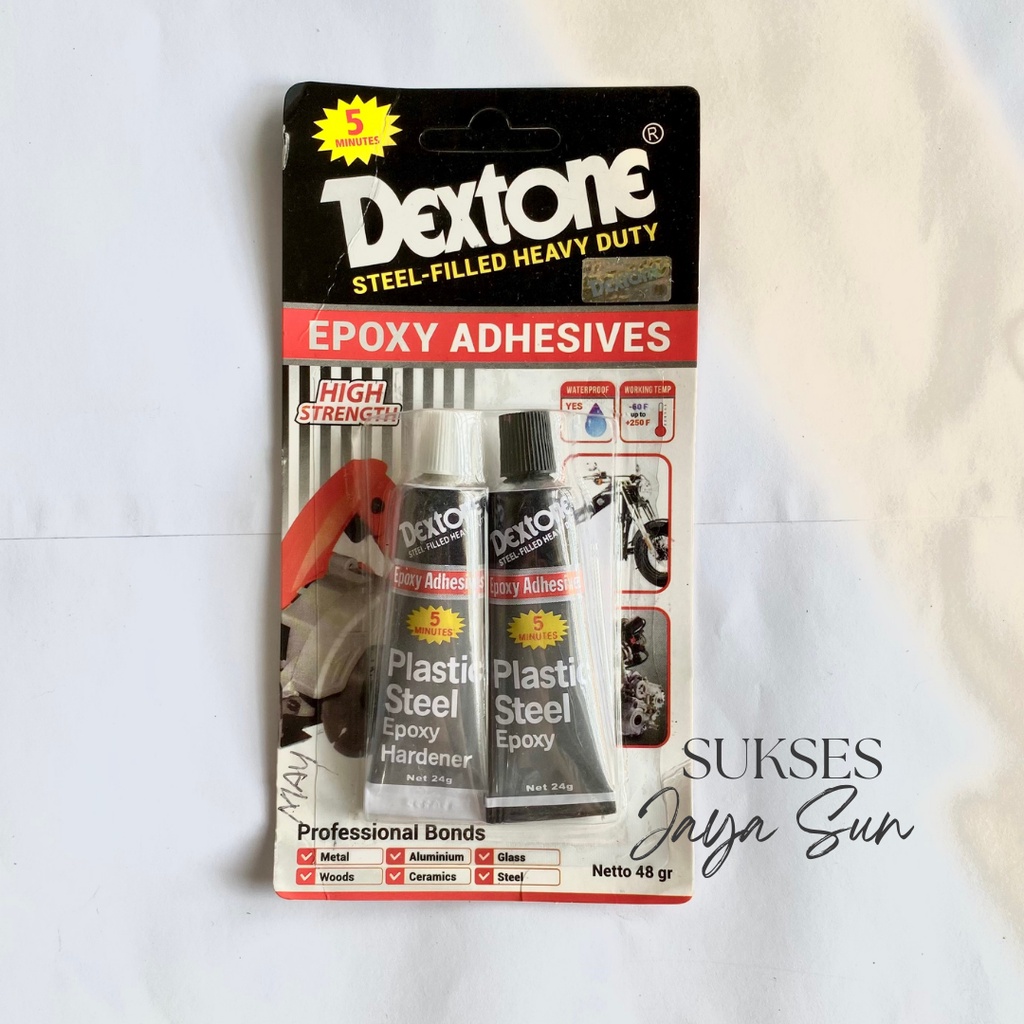 Jual [ISTANA JAYA] Dextone Epoxy Adhesive 2 Warna, Dextone Lem Perekat ...