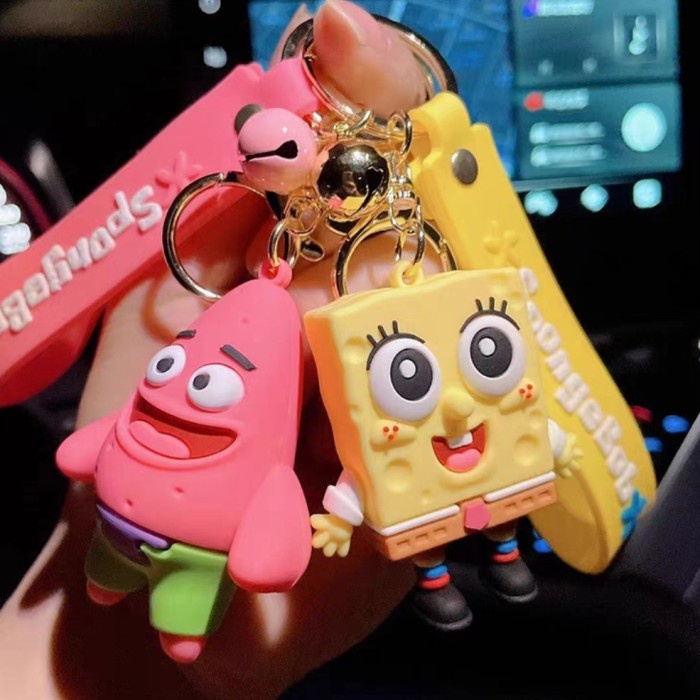 Jual Gantungan Kunci Import Keychain Karakter Baby Spongebob Patrick