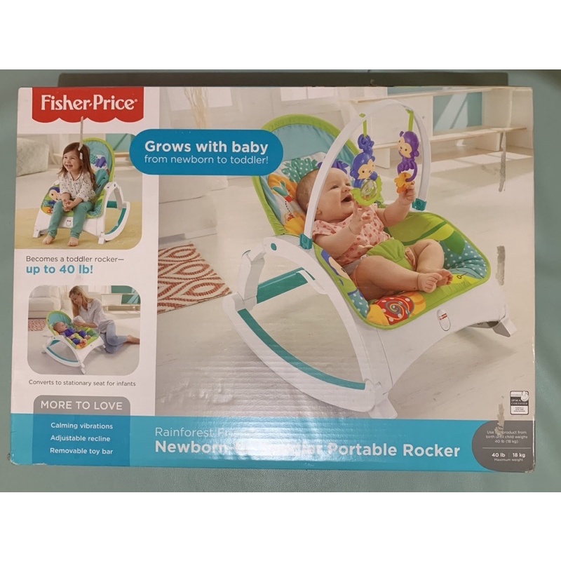 Jual FISHER PRICE - NEWBORN TO TODDLER PORTABLE ROCKER (NEW) | Shopee ...